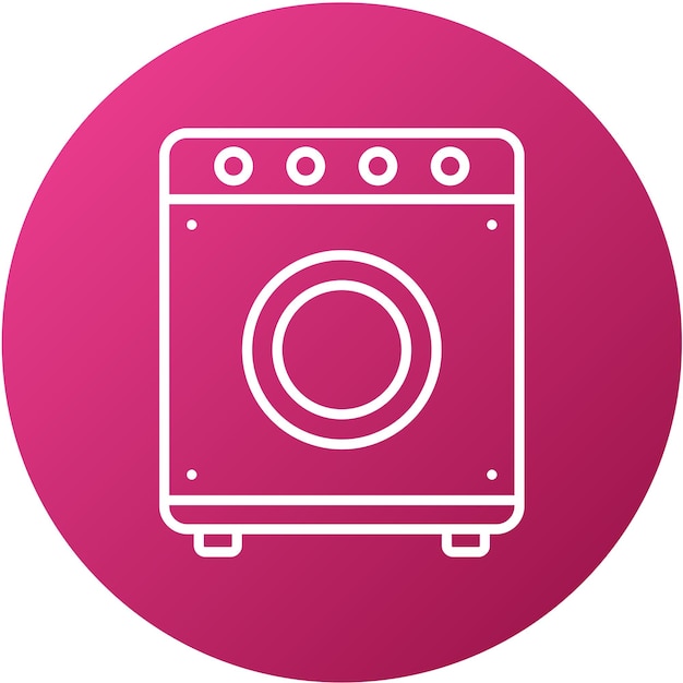 Vector Design Washing Machine Icon Style