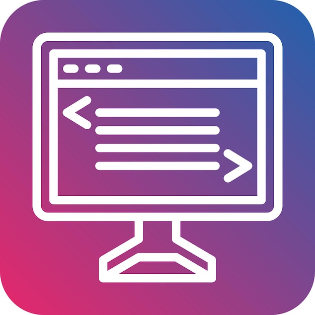 vector design web coding icon style