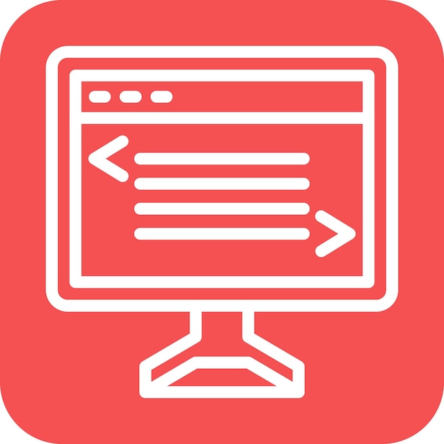 Vector Design Web Coding Icon Style