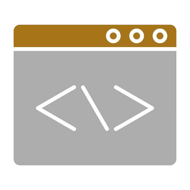 Vector Design Web Coding Icon Style