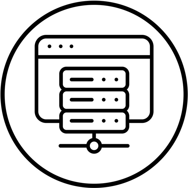 Vector Design Web Hosting Icon Style
