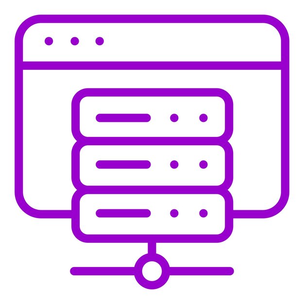 Vector Design Web Hosting Icon Style