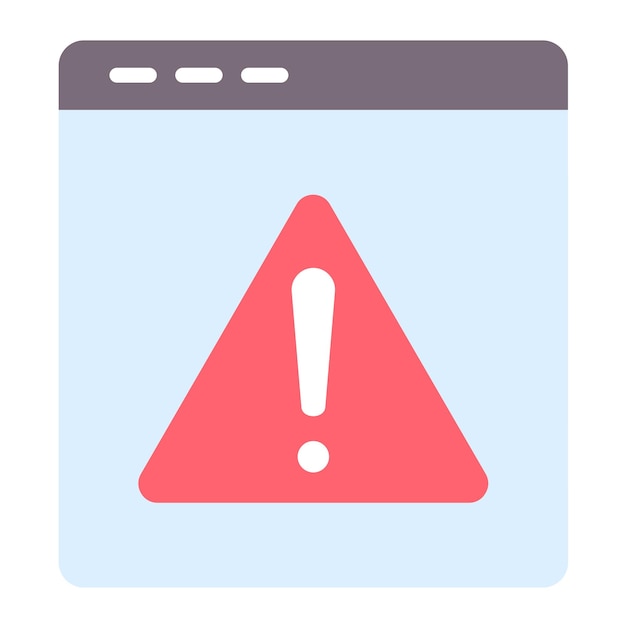 vector design web warning icon style