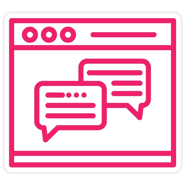 vector design webchat icon style