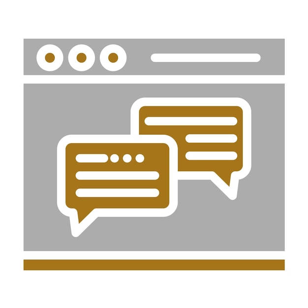 vector design webchat icon style