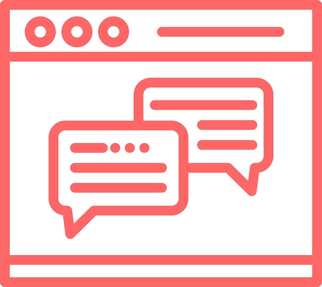 vector design webchat icon style