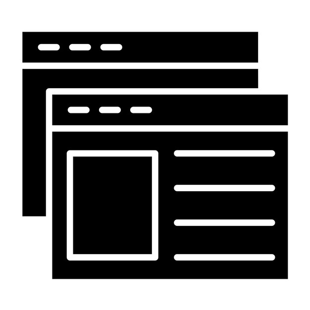 Vector Design Webpages Icon Style