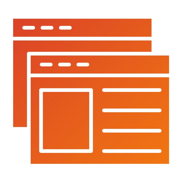 Vector Design Webpages Icon Style