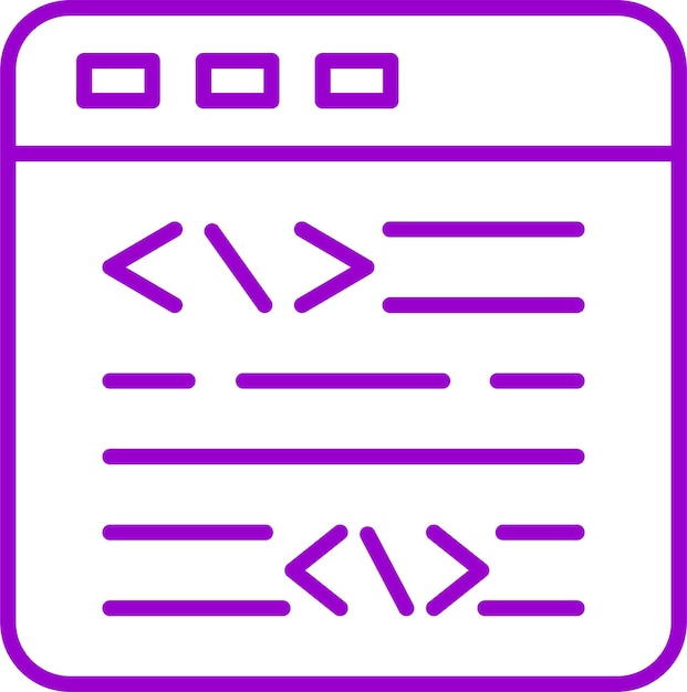 vector design website coding icon style