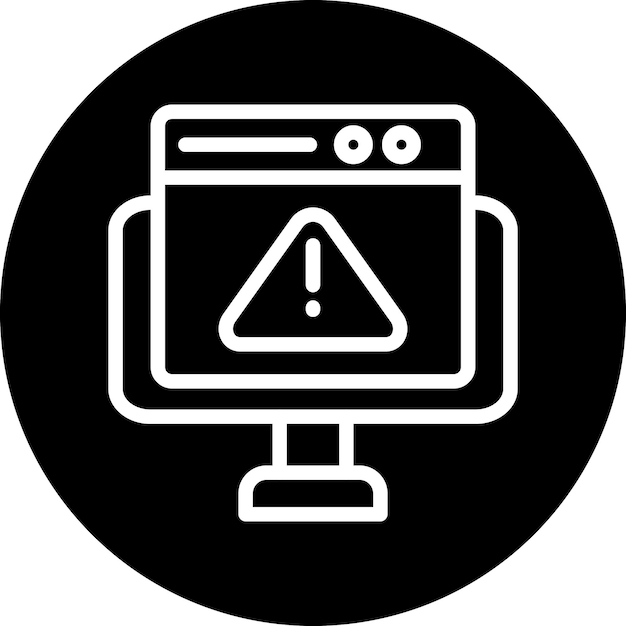 vector design website error icon style