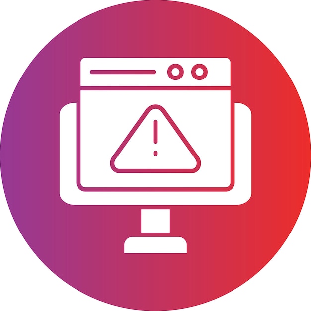 vector design website error icon style