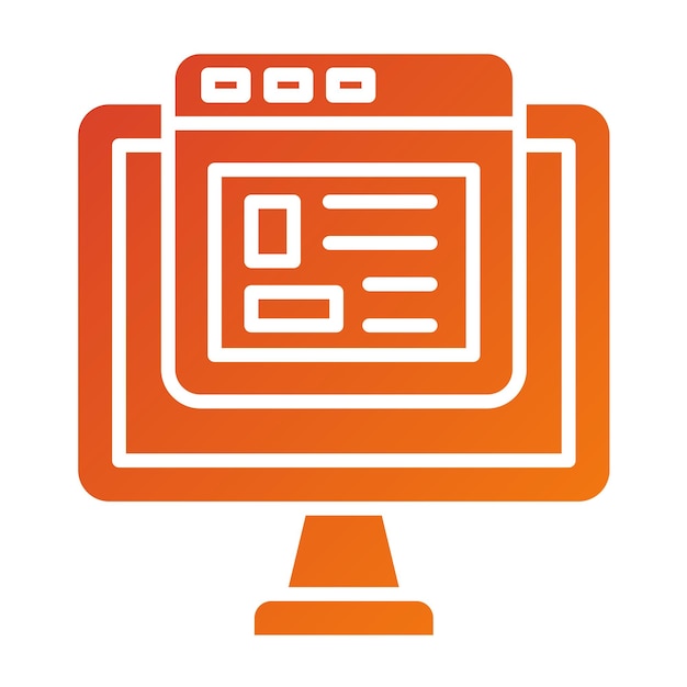vector design website icon style