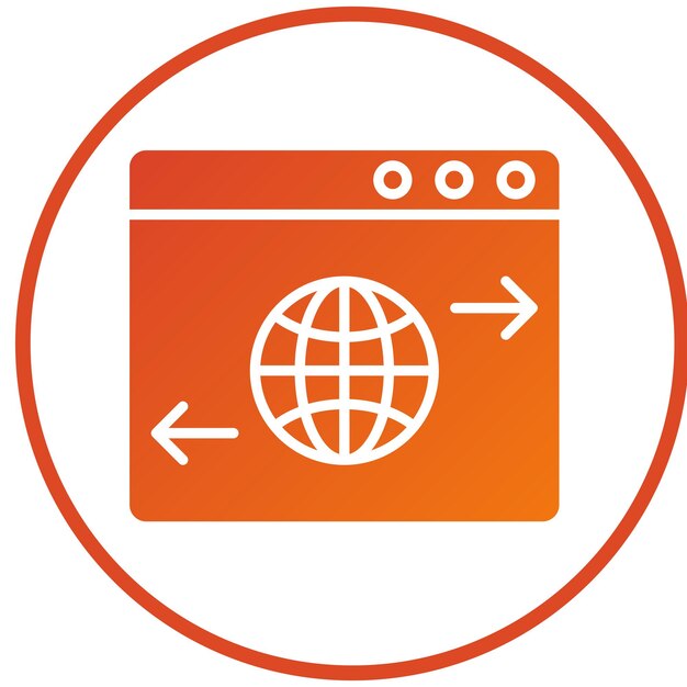Vector Design Website Traffic Icon Style