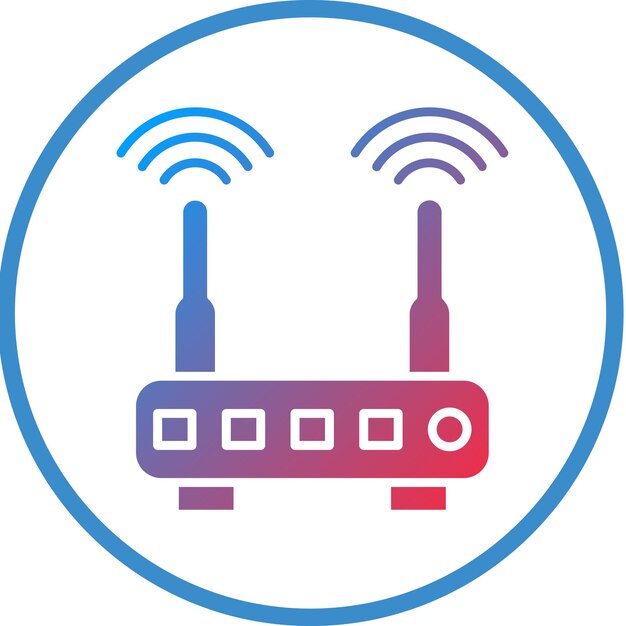 Vector Design Wifi Router Icon Style