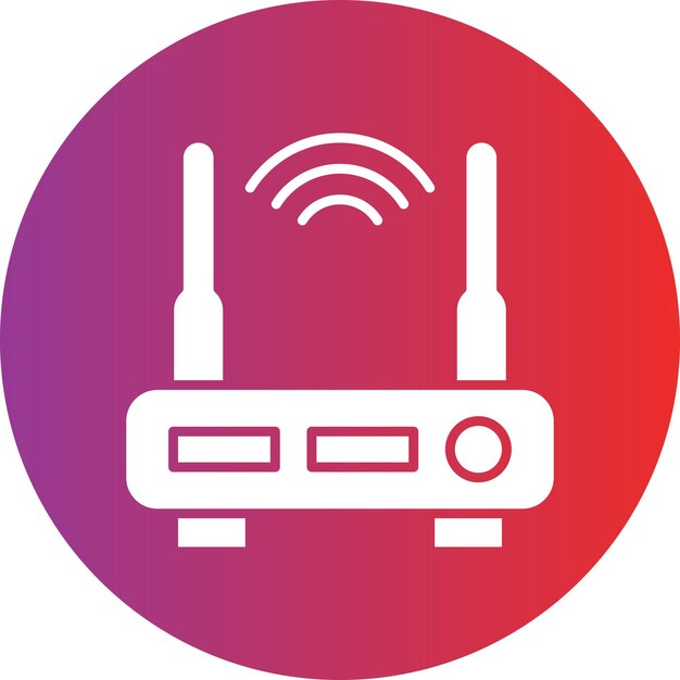 Vector Design Wifi Router Icon Style