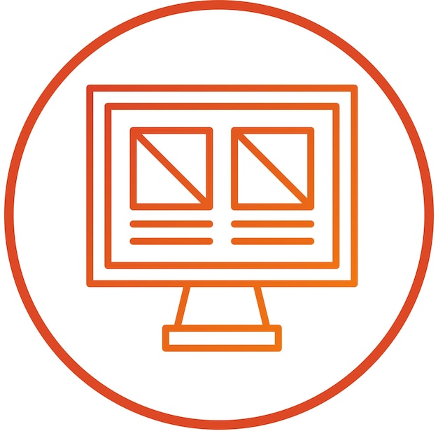 vector design wireframe icon style