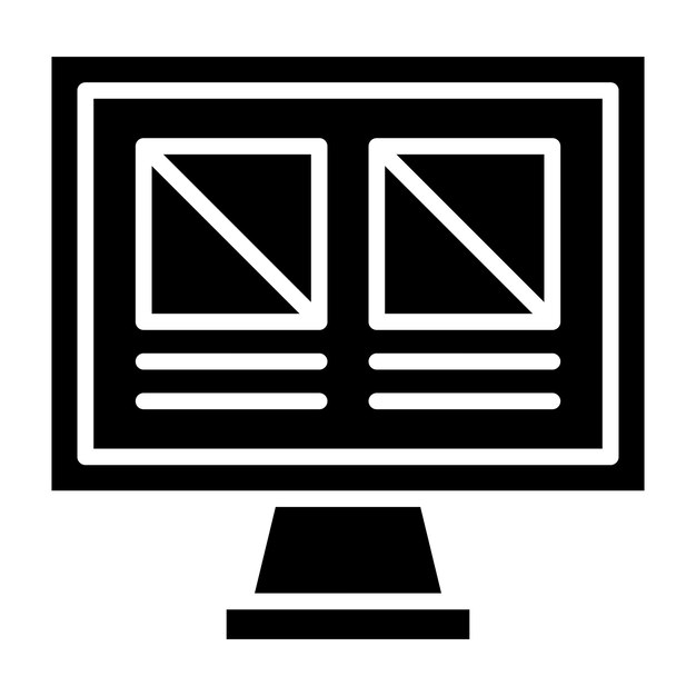 vector design wireframe icon style