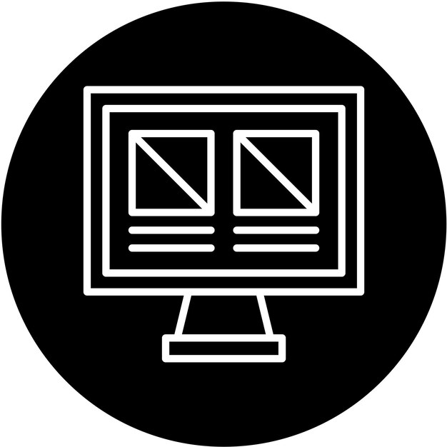 vector design wireframe icon style
