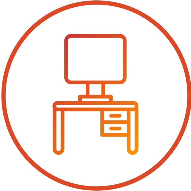 Vector Design Workstation Icon Style