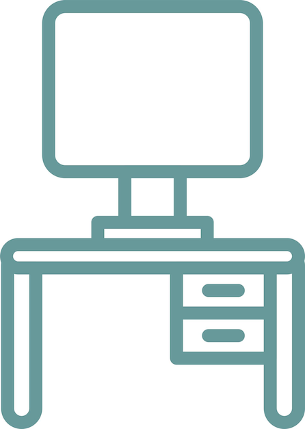 Vector Design Workstation Icon Style