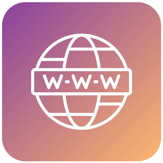 Vector Design Worldwide Icon Style
