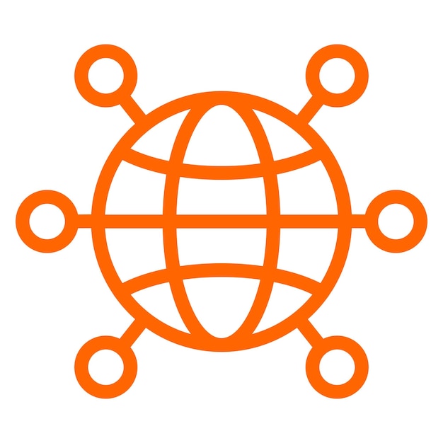Vector Design Worldwide Network Icon Style