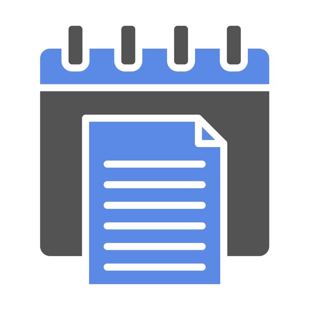 Vector Design Yearly Report Icon Style