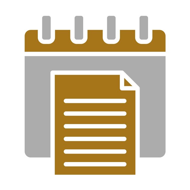 Vector Design Yearly Report Icon Style