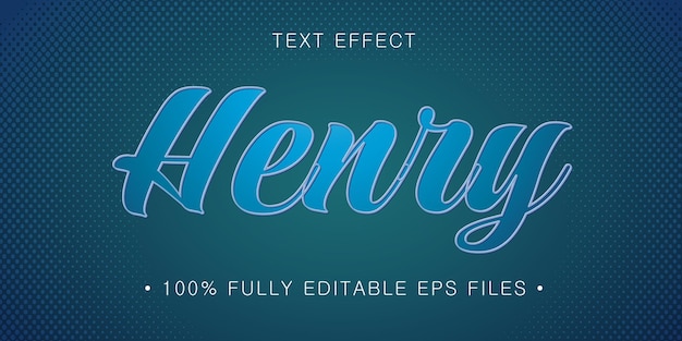 vector editable text effect template