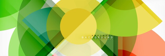 Vector fantastic circle modern geometric background template