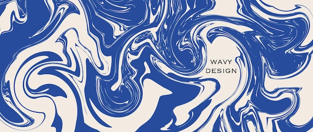 vector flat illustration abstract horizontal background with waves trendy retro style ideal for textile design screensavers covers cards invitations and postersx9xa