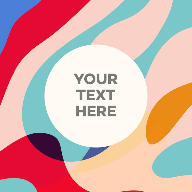 Vector fluid abstract banner design for social media posting party poster flyer presentation Organic shape Vector 10 eps