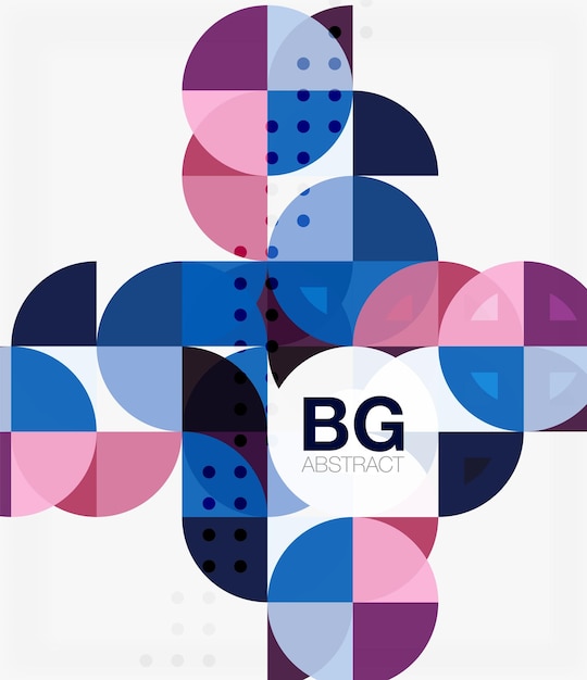 vector geometric circle abstract background vector template background for workflow layout diagram number options or web design