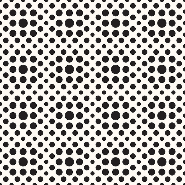 vector geometric seamless monochrome pattern