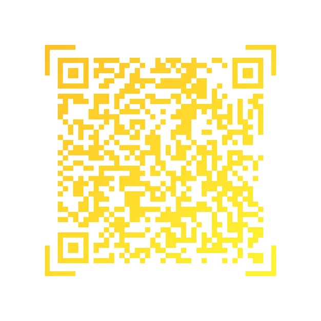 Vector gradient QR code