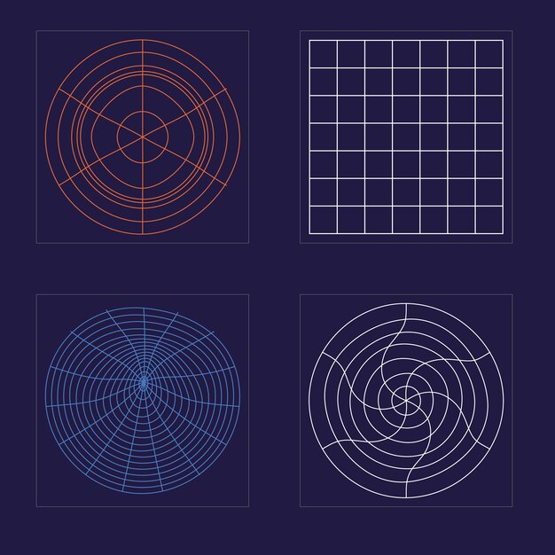Vector Graphic Assets Set Big collection of abstract graphic geometric symbols Elements for graphic decoration