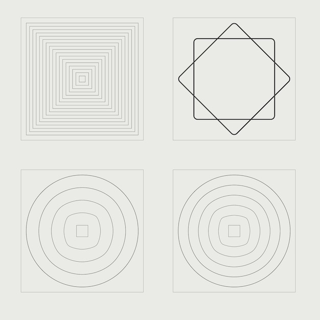 vector graphic assets set brutalism star and flower shapes cyberpunk elements
