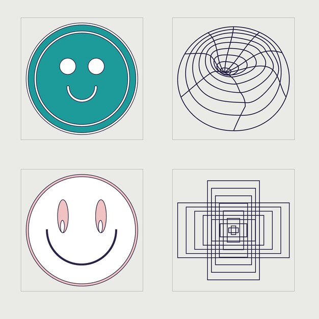 Vector Graphic Assets Set Extraordinary Graphic Assets For modern Tshirts designed