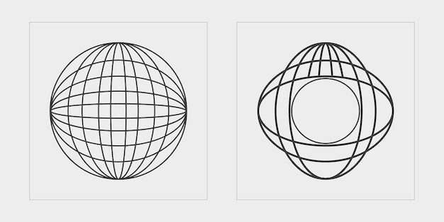 Vector Graphic Assets Set Trendy geometric postmodern figures Templates for notes posters