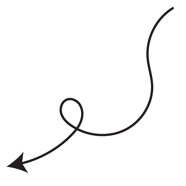 vector hand draw arrow