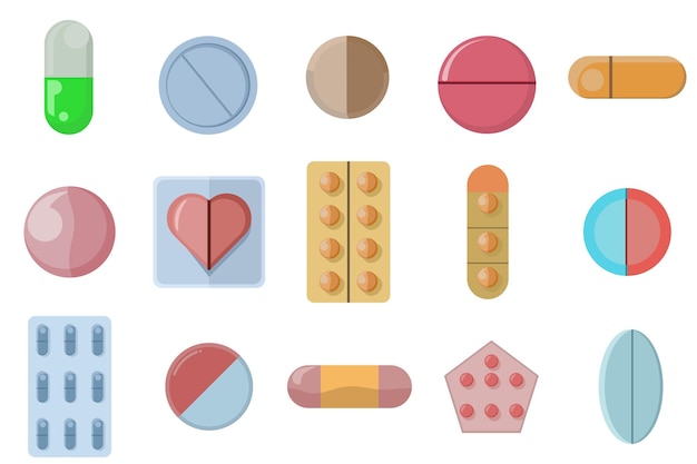 vector illustration about pharmacy pills or health pills or medicine vitamins and tablets