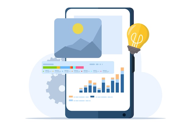 vector illustration about Web development or programming language concept