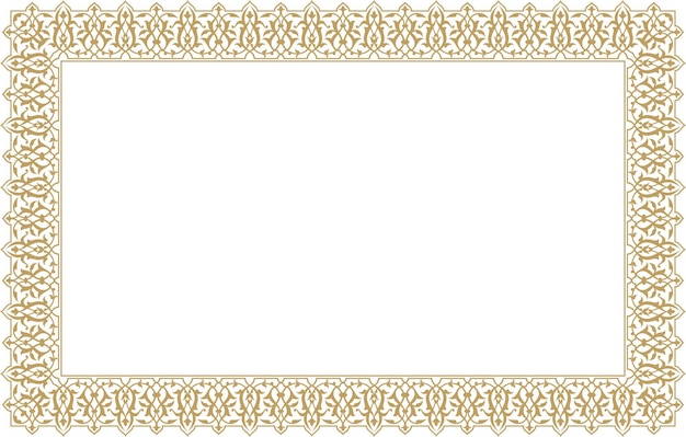 vector illustration for frame border corner design template elements in eastern style