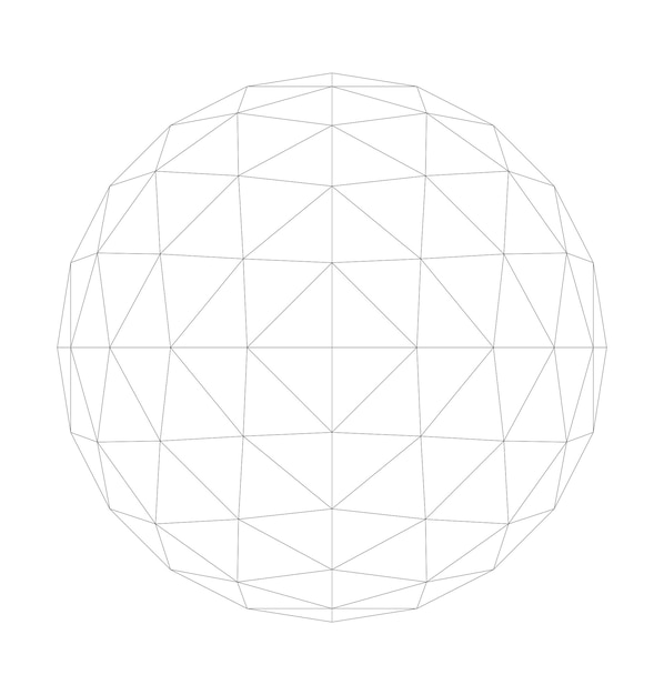 vector illustration of 3d figure