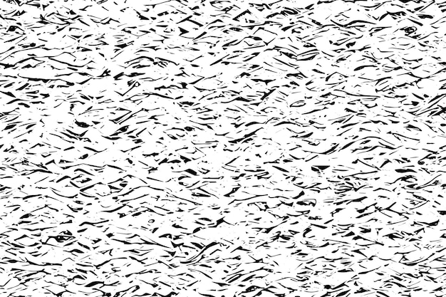Vector illustration of a grunge texture outlined in black with textured appearance white background