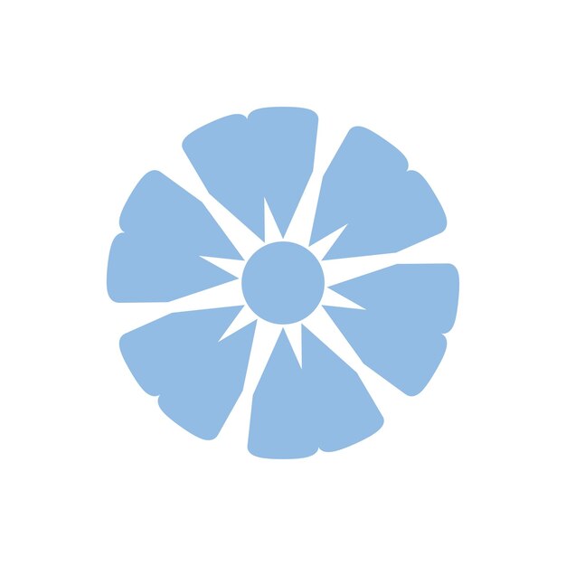 Vector illustration of Flat Flower