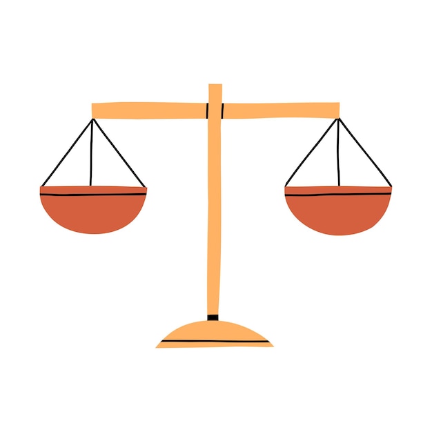 Vector illustration of law concept on white background