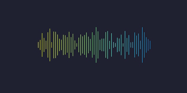 vector illustration of music wave in the form of the equalizer