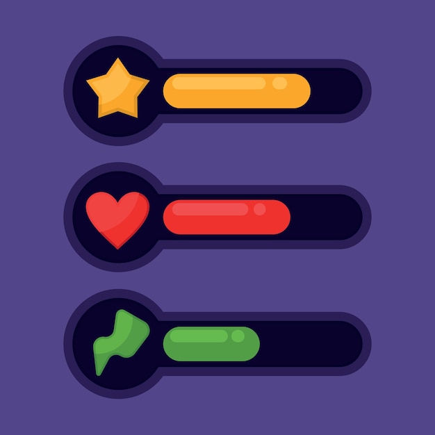 vector image of colorful bars showing score isolated on transparent background
