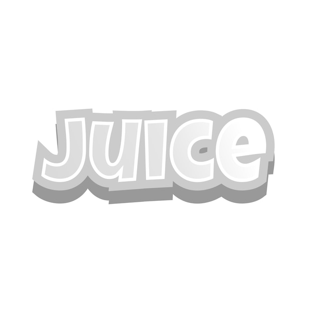 Vector juice text effect design